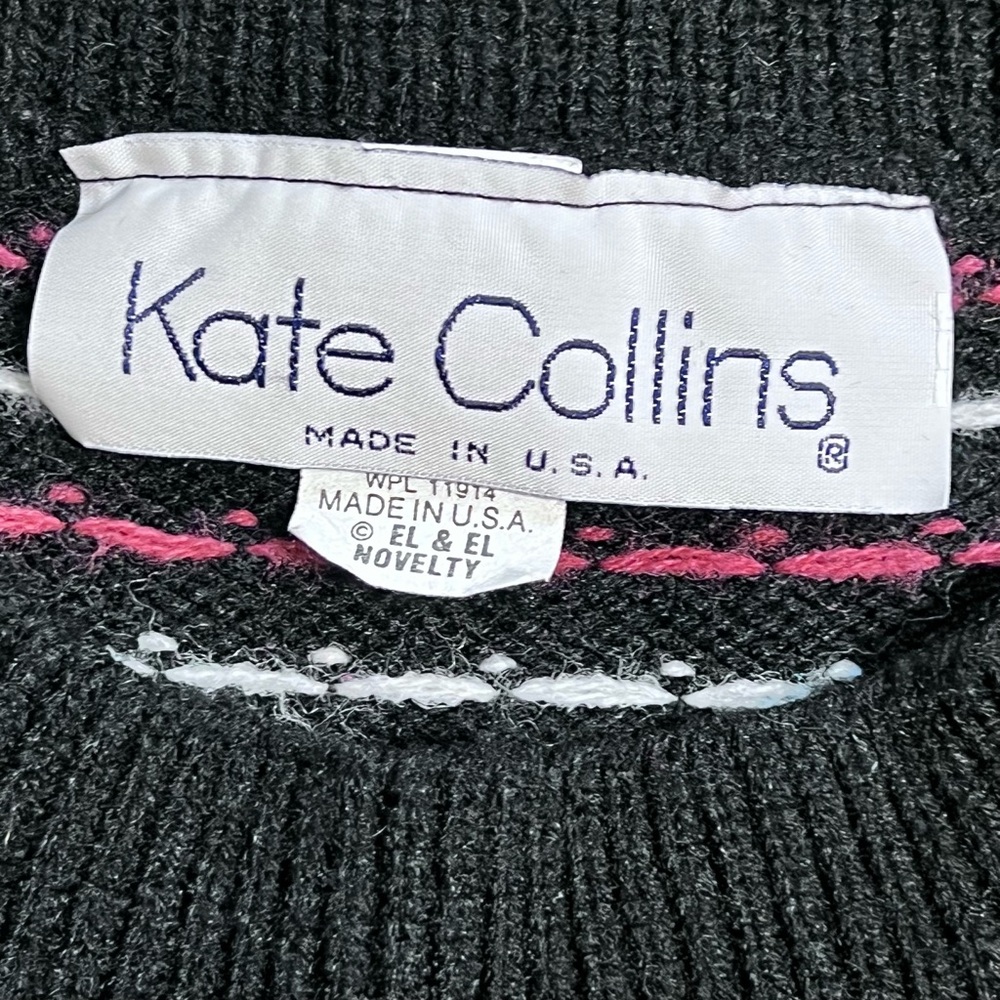 VINTAGE 80s Scottie dog terrier knit sweater pet lover Westie‎ west highland - Picture 11 of 14